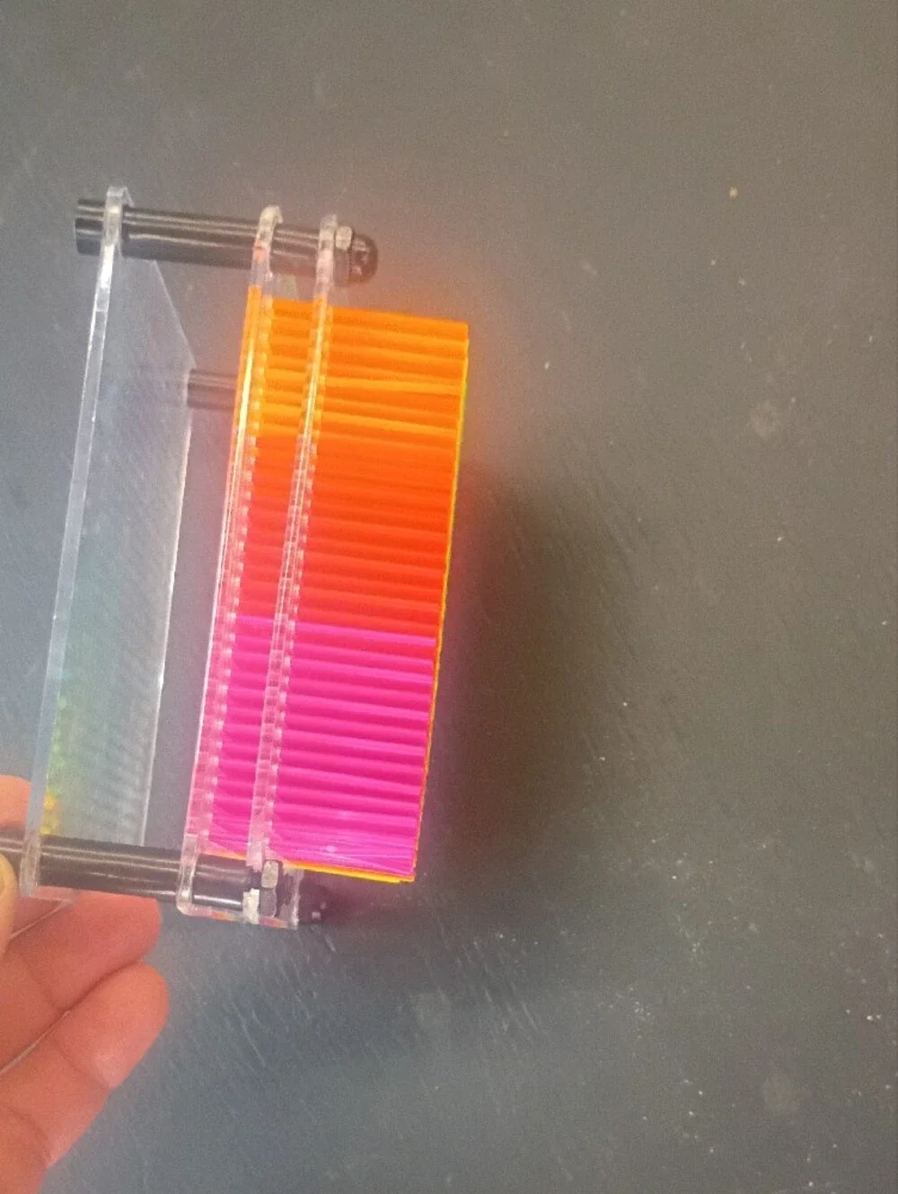 Rainbow Pin Art Desk Toy - Neon Multi
